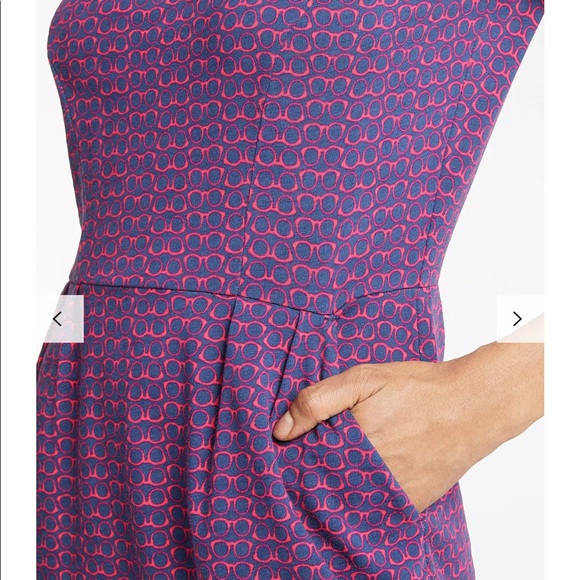 BODEN Spectacle Print Jersey Dress - Size UK 10 - Picture 7 of 7